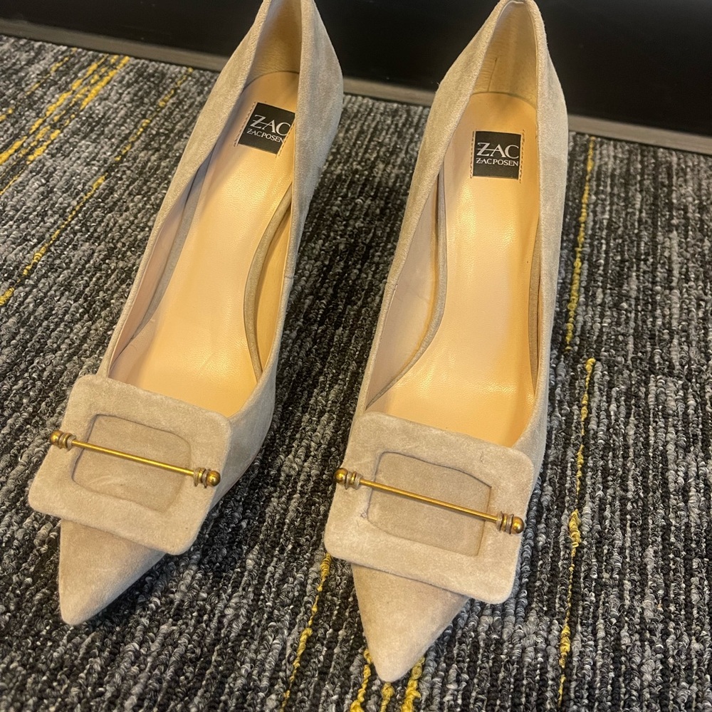 Zac Posen Tan Suede Pumps Size 8